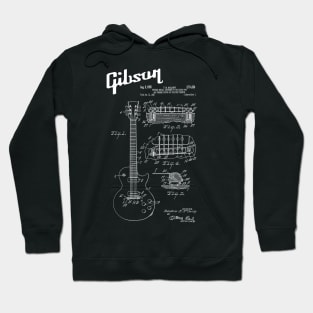 Guitar Les Paul White Patent Hoodie